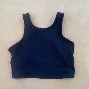 Women's Navy Blue Sports Bra Tank Top